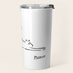 Pablo Picasso Cat Artwork Shirt, Kitten Sketch Reproduction Travel Mug Gallery Image 2