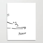 Pablo Picasso Cat Artwork Shirt, Kitten Sketch Reproduction Notebook Gallery Image 4