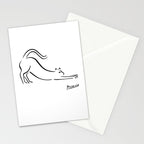 Pablo Picasso Cat Artwork Shirt, Kitten Sketch Reproduction Stationery Card Gallery Image 2
