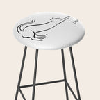 Pablo Picasso Cat Artwork Shirt, Kitten Sketch Reproduction Stool Gallery Image 2