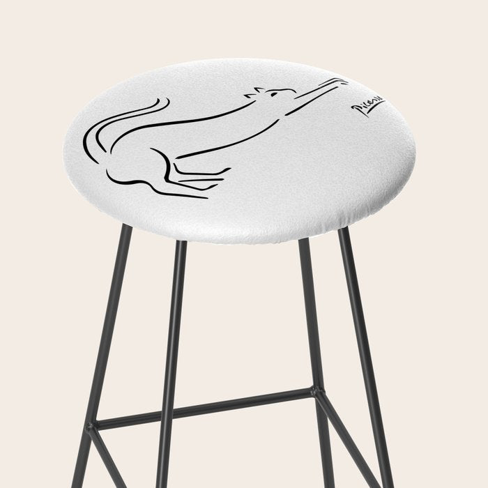 Pablo Picasso Cat Artwork Shirt, Kitten Sketch Reproduction Stool Gallery Image 2