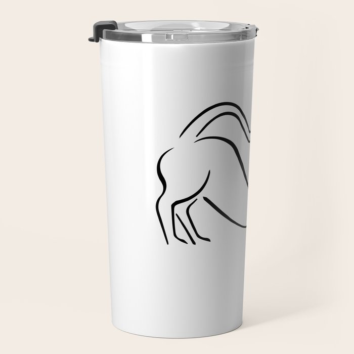 Pablo Picasso Cat Artwork Shirt, Kitten Sketch Reproduction Travel Mug Gallery Image 3