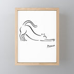 Pablo Picasso Cat Artwork Shirt, Kitten Sketch Reproduction Mini Art Print Gallery Image 1