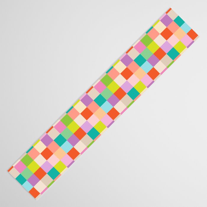 Bright Checks Table Runner Gallery Image 3