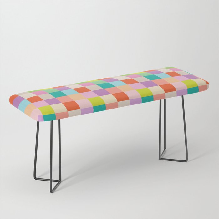 Bright Checks Bench Gallery Image 1
