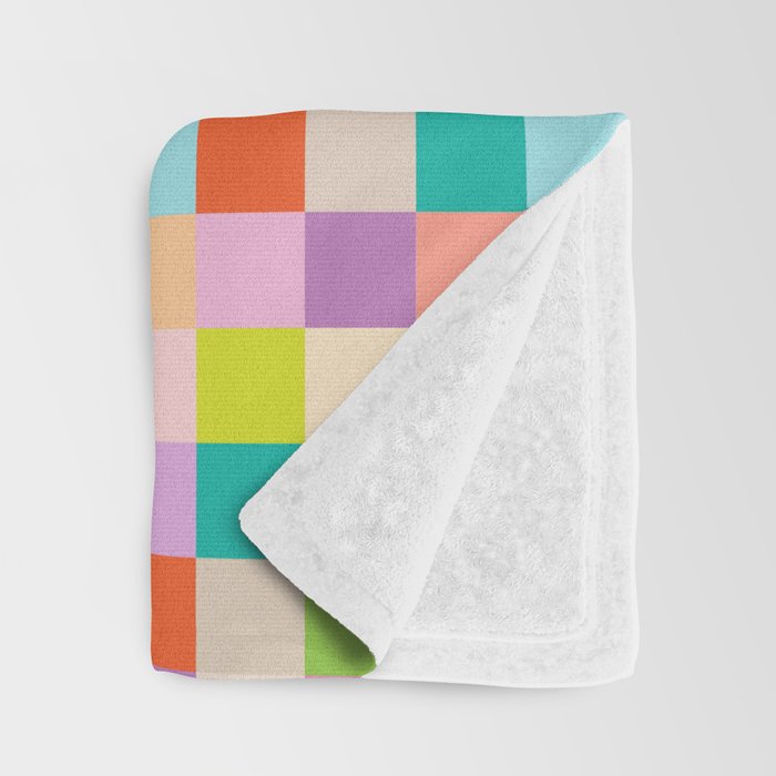 Bright Checks Throw Blanket Gallery Image 3