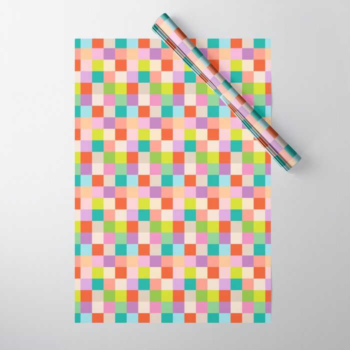 Bright Checks Wrapping Paper Gallery Image 1