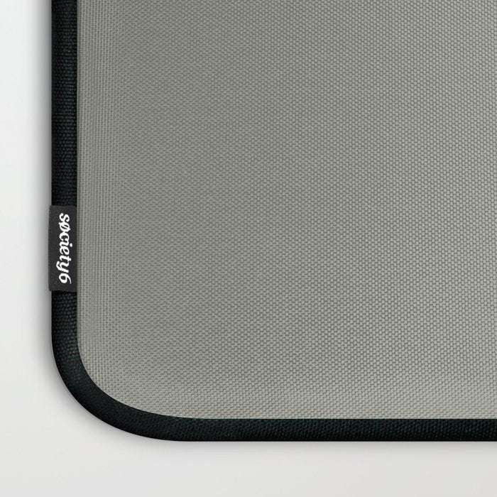 Evergreen Fog Green solid Laptop Sleeve Gallery Image 3