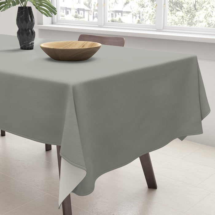 Evergreen Fog Green solid Tablecloth Gallery Image 3
