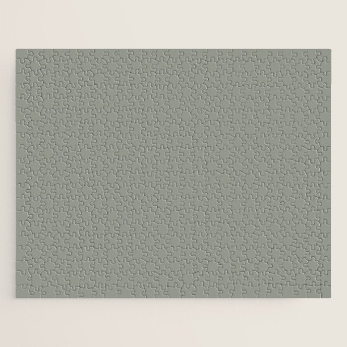 Evergreen Fog Green solid Jigsaw Puzzle Gallery Image 1