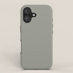 Evergreen Fog Green solid iPhone Case Gallery Image 1