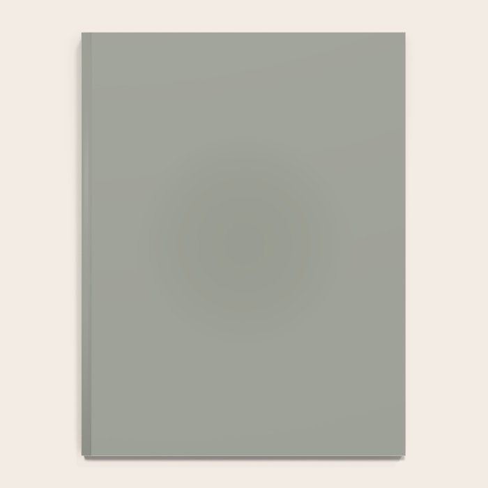 Evergreen Fog Green solid Notebook Gallery Image 4