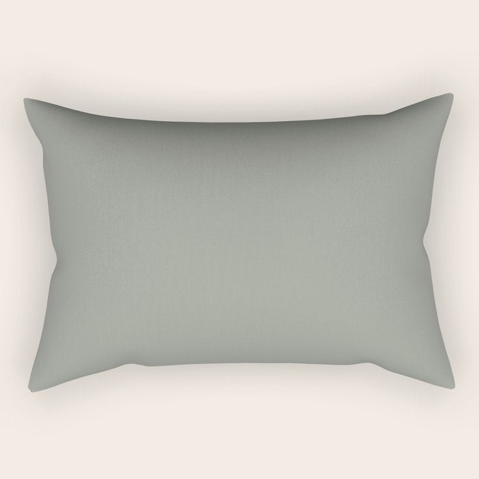 Evergreen Fog Green solid Rectangular Pillow Gallery Image 1