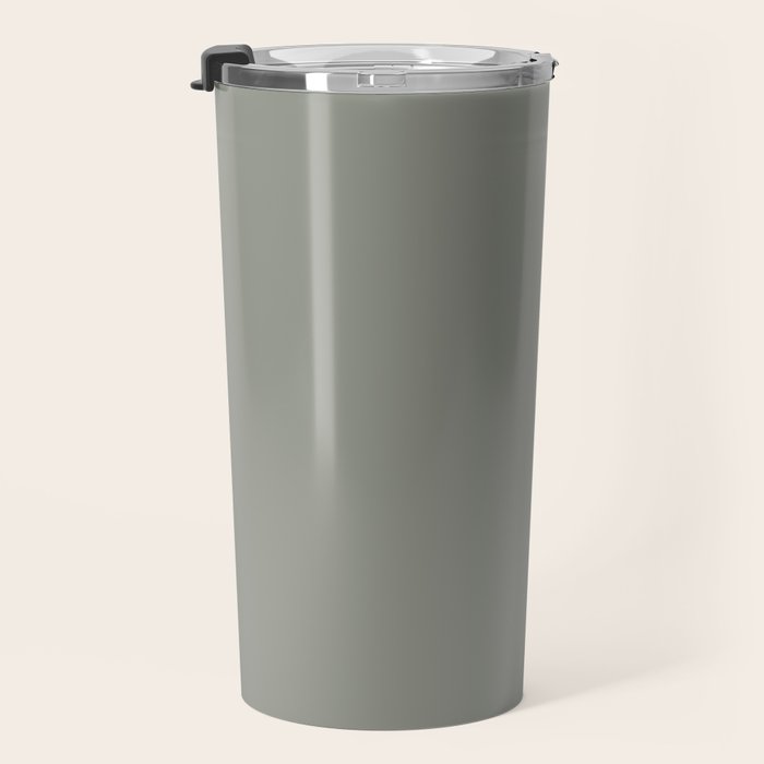 Evergreen Fog Green solid Travel Mug Gallery Image 3
