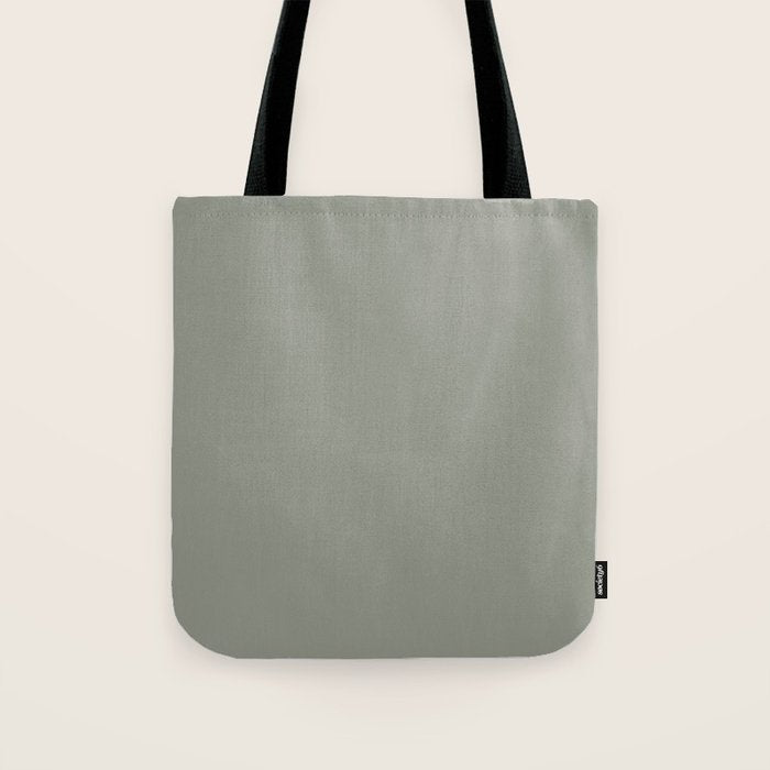 Evergreen Fog Green solid Tote Bag Gallery Image 1