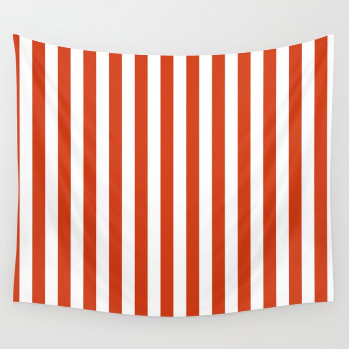 Red White Stripe - By The Seashore Wall Tapestry Gallery Image 4