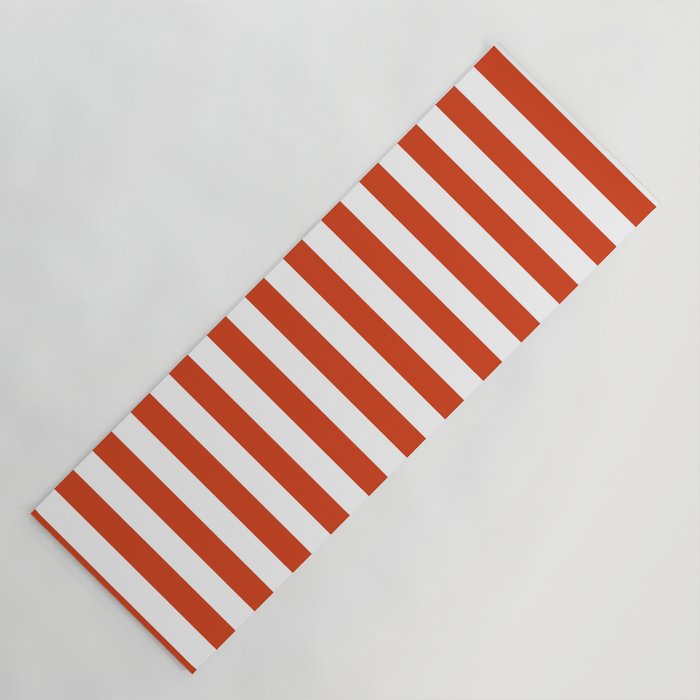Red White Stripe - By The Seashore Yoga Mat Gallery Image 1