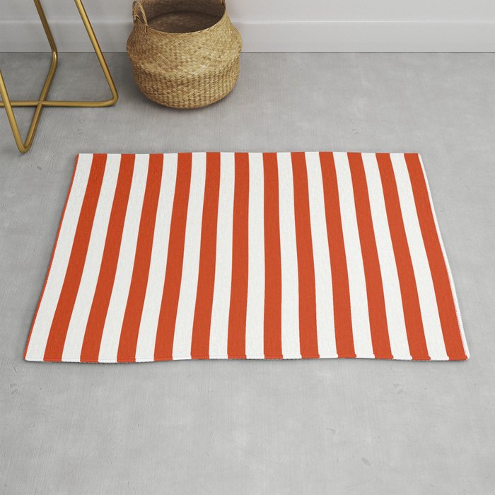 Red White Stripe - By The Seashore Rug Gallery Image 1