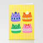 Cat Macaron Stationery Card Gallery Image 2