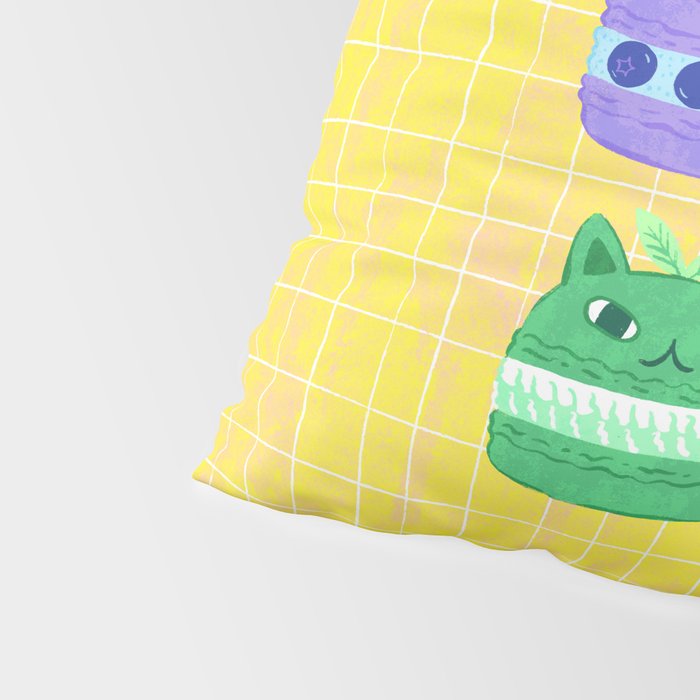 Cat Macaron Pillow Sham Gallery Image 4