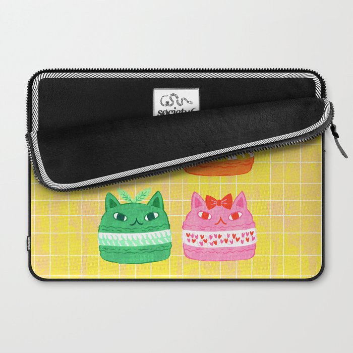 Cat Macaron Laptop Sleeve Gallery Image 2