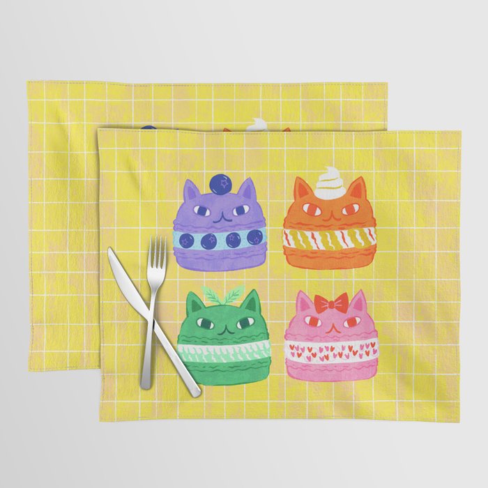 Cat Macaron Placemat Gallery Image 1