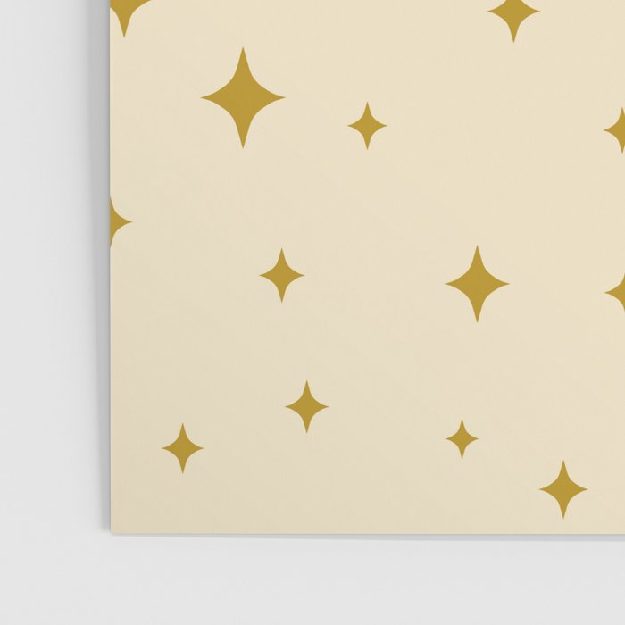 Make a wish - Gold star pattern Poster Gallery Image 3