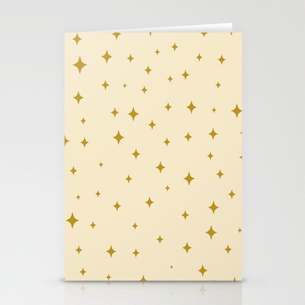 Make a wish - Gold star pattern Stationery Card Gallery Image 1