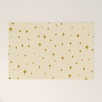 Make a wish - Gold star pattern Welcome Mat Gallery Image 1