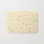 Make a wish - Gold star pattern Bath Mat Gallery Image 1