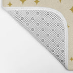 Make a wish - Gold star pattern Bath Mat Gallery Image 2
