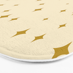 Make a wish - Gold star pattern Bath Mat Gallery Image 3