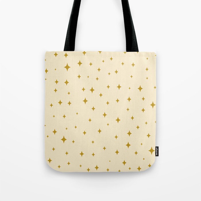 Make a wish - Gold star pattern Tote Bag Gallery Image 1
