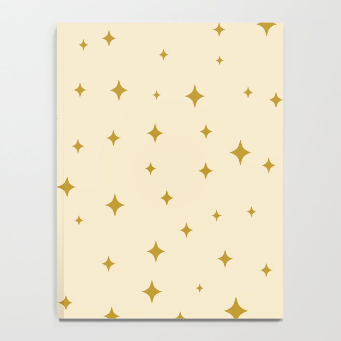 Make a wish - Gold star pattern Notebook Gallery Image 4