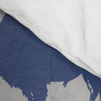 Buffalo Bison Pattern Blue and Gray Comforter Gallery Image 4