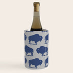 Buffalo Bison Pattern Blue and Gray Wine Chiller Gallery Image 3