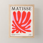 Coral & Lavender: Matisse Paper Leaf Cutouts 01 Mini Art Print Gallery Image 1