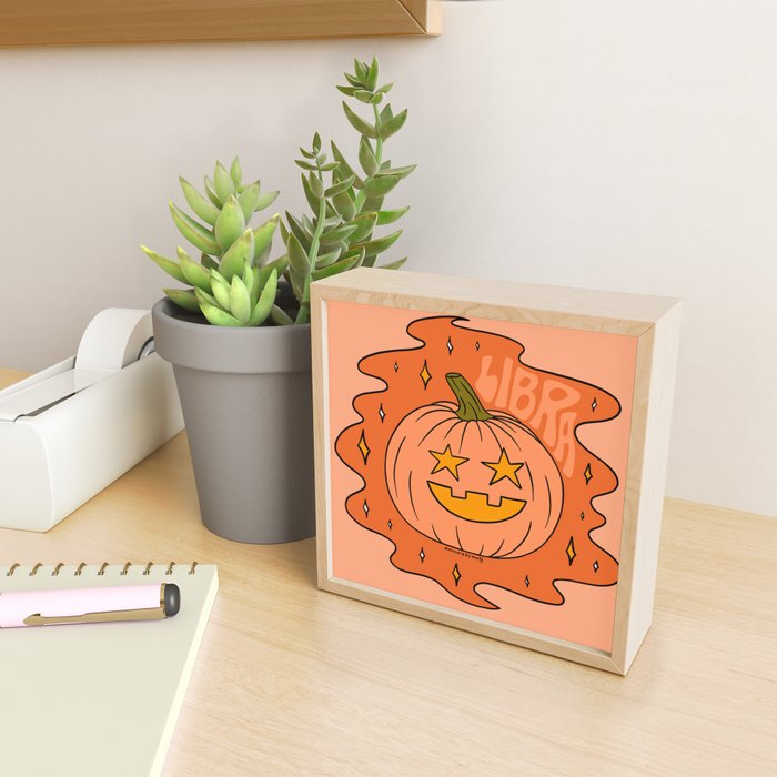Libra Jack O Lantern Mini Art Print Gallery Image 2