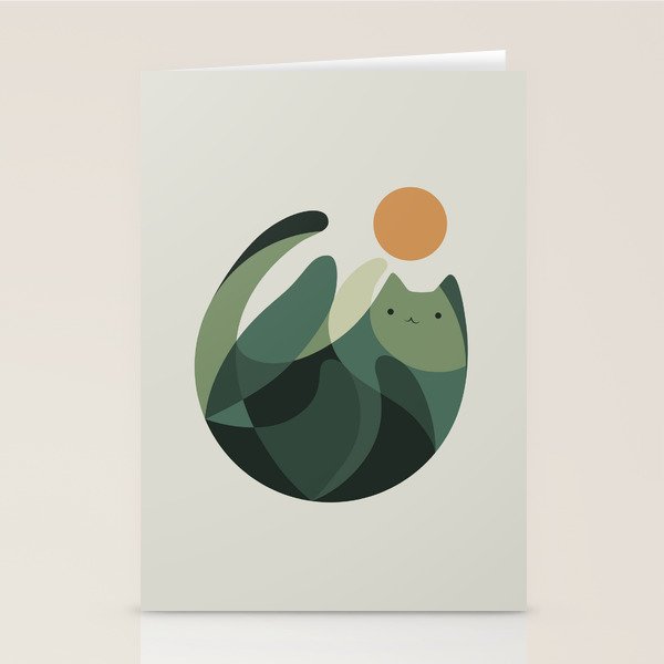 Cat Landscape 121 Stationery Card Gallery Image 2