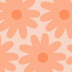 Crayon Flowers Smudgy Soft Pastel Floral Pattern in Apricot Coffee Mug Gallery Image 2