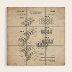 Legos Patent - Legos Brick Art - Antique Wood Wall Art Gallery Image 1
