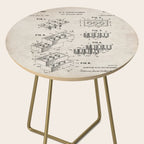 Legos Patent - Legos Brick Art - Antique Side Table Gallery Image 2