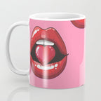 Red Lips with Heart Coffee Mug Gallery Image 3