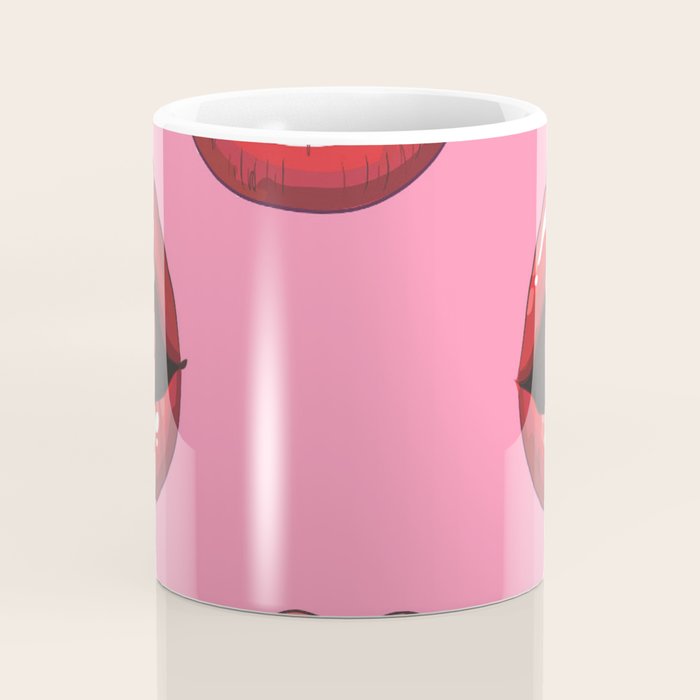 Red Lips with Heart Coffee Mug Gallery Image 4