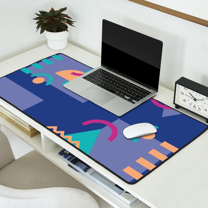 Memphis pattern 81 - 80s / 90s Retro Desk Mat Gallery Image 2