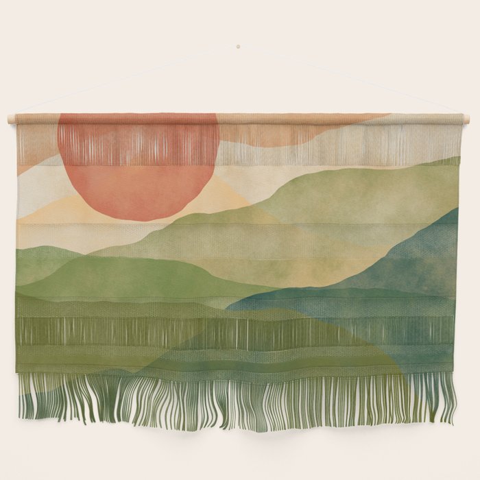 Abstract Art Print - Watercolor Mountain #1 Wall Hanging Gallery Image 1