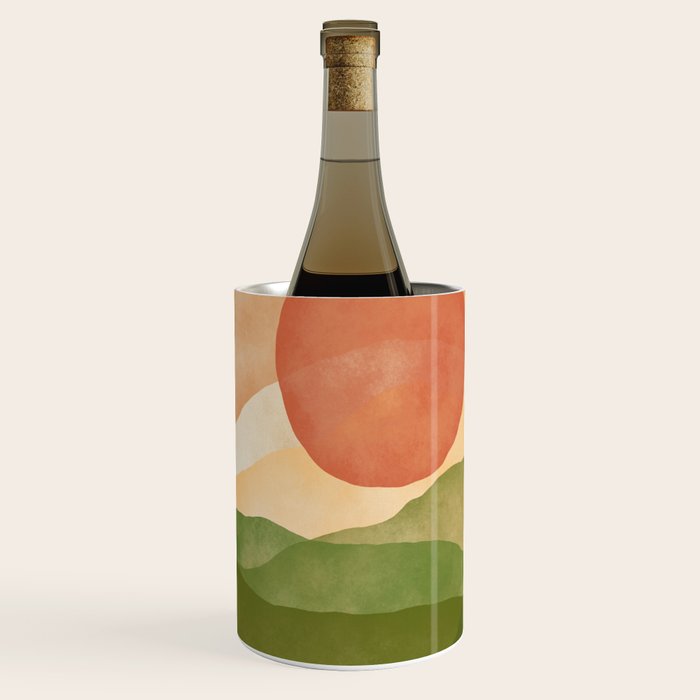 Abstract Art Print - Watercolor Mountain #1 Wine Chiller Gallery Image 2