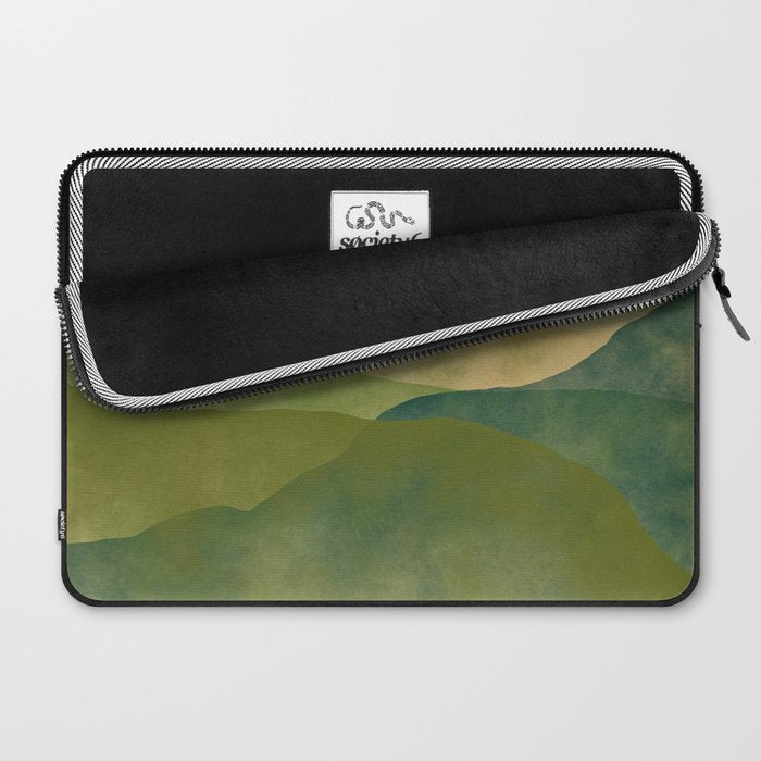 Abstract Art Print - Watercolor Mountain #1 Laptop Sleeve Gallery Image 2