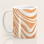 Orange Swirl Abstract Artwork Coffee Mug Gallery Image 3
