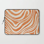 Orange Swirl Abstract Artwork Laptop Sleeve Gallery Image 1
